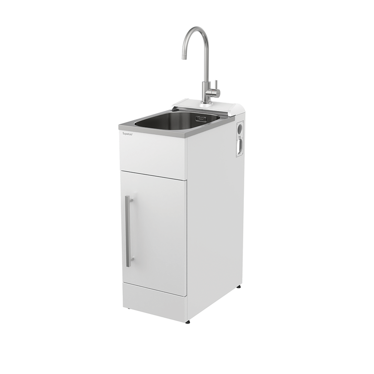 Supertub Series 4, Slim, Door Model + Console, with S/S Lead Free Gooseneck Tap - ST3704SLIM