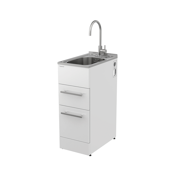 Supertub Series 4, Slim, Drawer Model, with S/S Lead Free Gooseneck Tap - ST7004SLIM