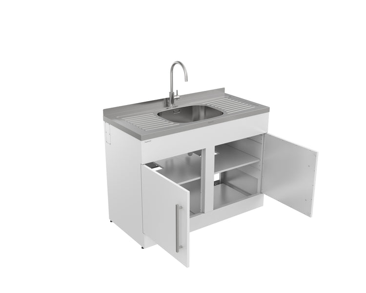 Supertub Series 4, Wide Body, Dual Door Model, with S/S Lead Free Gooseneck Tap - ST1204