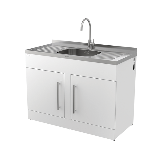 Supertub Series 4, Wide Body, Dual Door Model, with S/S Lead Free Gooseneck Tap - ST1204