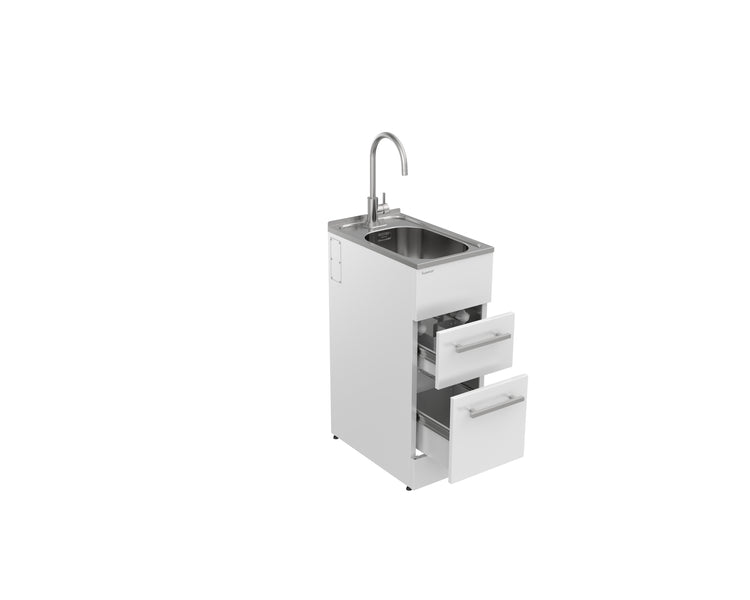 Supertub Series 4, Slim, Drawer Model, with S/S  Lead Free Gooseneck Tap - ST7004SLIM